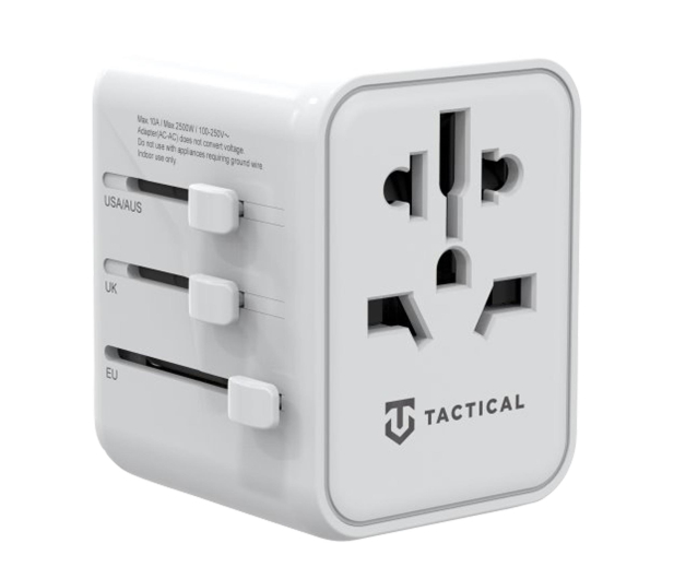 Tactical PTP Travel Adapter White - 1514567 - zdjęcie
